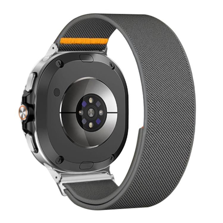 For Samsung Galaxy Watch8 / Watch8 Classic Adjustable Single Loop Elastic Nylon Watch Band(Gray)