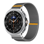 For Samsung Galaxy Watch8 / Watch8 Classic Adjustable Single Loop Elastic Nylon Watch Band(Gray)