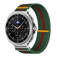 For Samsung Galaxy Watch8 / Watch8 Classic Adjustable Single Loop Elastic Nylon Watch Band(Green Red) - free shipping - PMC TechLife - Order now!
