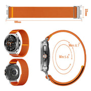 For Samsung Galaxy Watch8 / Watch8 Classic Adjustable Single Loop Elastic Nylon Watch Band(Dark Blue)