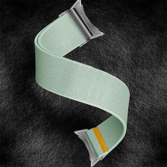 For Google Pixel Watch 3 45mm Adjustable Single Loop Elastic Nylon Watch Band(Mint Green)