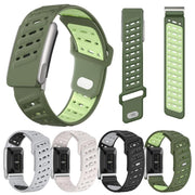 Reverse Buckle Sports Breathable Silicone Watch Band For WHOOP 5.0 Regular(Light Gray Black)