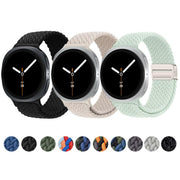 For Samsung Galaxy Watch8 / Watch8 Classic Loop Magnetic Buckle Braided Nylon Watch Band(Space Gray)