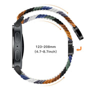 For Samsung Galaxy Watch8 / Watch8 Classic Loop Magnetic Buckle Braided Nylon Watch Band(Deep Blue)