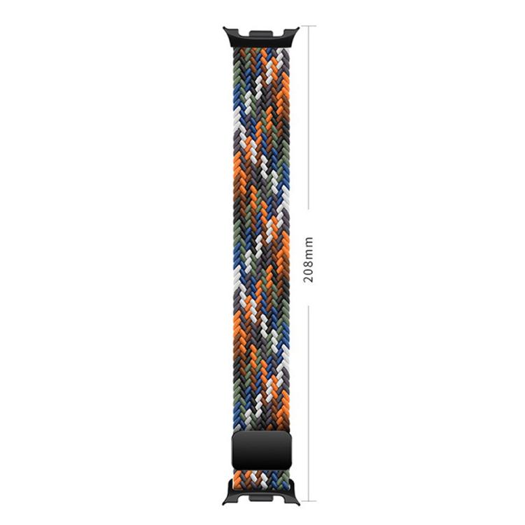 For Samsung Galaxy Watch8 / Watch8 Classic Loop Magnetic Buckle Braided Nylon Watch Band(Violet)