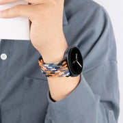 For Samsung Galaxy Watch8 / Watch8 Classic Loop Magnetic Buckle Braided Nylon Watch Band(Starlight)