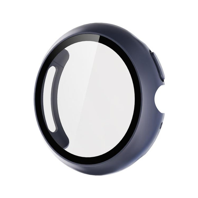 For Google Pixel Watch4 41mm Tempered Film Integrated PC Watch Protective Cover(Midnight Blue)