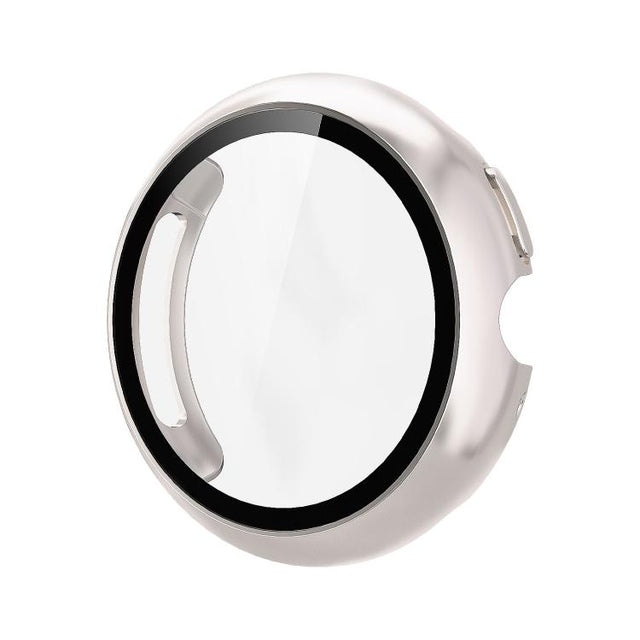 For Google Pixel Watch4 41mm Tempered Film Integrated PC Watch Protective Cover(Starlight)
