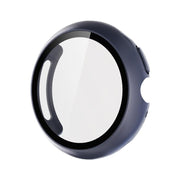 For Google Pixel Watch4 45mm Tempered Film Integrated PC Watch Protective Cover(Midnight Blue)
