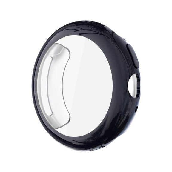 For Google Pixel Watch4 45mm Full Coverage Electroplated TPU Watch Protective Cover(Black)