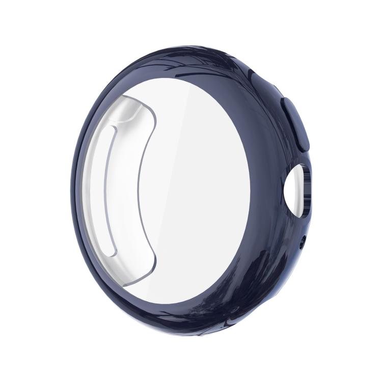 For Google Pixel Watch4 45mm Full Coverage Electroplated TPU Watch Protective Cover(Midnight Blue)