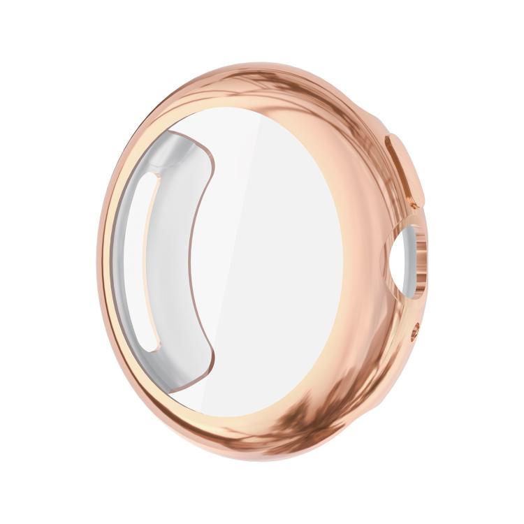 For Google Pixel Watch4 45mm Full Coverage Electroplated TPU Watch Protective Cover(Rose Gold)