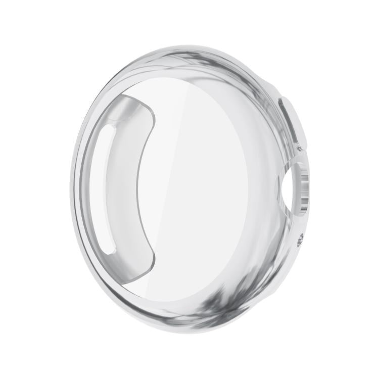 For Google Pixel Watch4 45mm Full Coverage Electroplated TPU Watch Protective Cover(Silver)