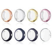 For Google Pixel Watch4 45mm Full Coverage Electroplated TPU Watch Protective Cover(Transparent)