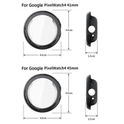 For Google Pixel Watch4 45mm Full Coverage Electroplated TPU Watch Protective Cover(Transparent)