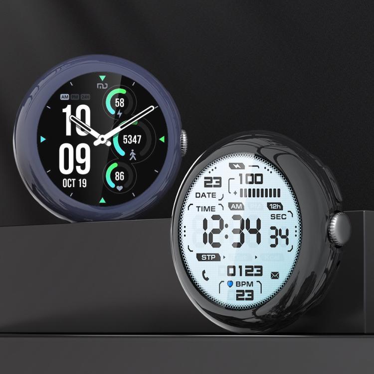For Google Pixel Watch4 45mm Full Coverage Electroplated TPU Watch Protective Cover(Transparent)