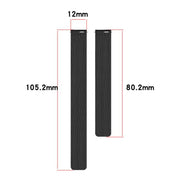 12mm Striped Soft Magnetic Silicone Watch Band(Purple)