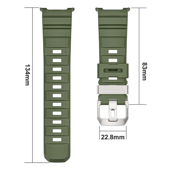 For Samsung Galaxy Watch8 / Watch8 Classic Silver Buckle Silicone Watch Band(Yellow)
