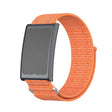 For Amazfit Helio Strap Metal Ring Two Sections Nylon Hook and Loop Fastener Watch Band(Bright Orange) - free shipping - PMC TechLife - Order now!