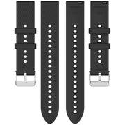For OnePlus Watch 3 43mm Rhombic Texture Groove Silicone Watch Band(Black)