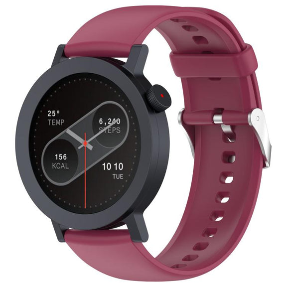For CMF Watch 3 Pro / CMF Watch Pro2 Solid Color Silicone Watch Band(Wine Red)