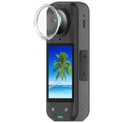 For Insta360 X5 Rotating Optical Tempered Glass Lens Guard Protective Cover(Silver)