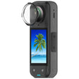 For Insta360 X5 Rotating Optical Tempered Glass Lens Guard Protective Cover(Black) - free shipping - PMC TechLife - Order now!