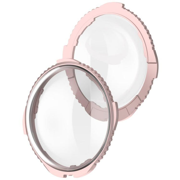 For Insta360 X5 Rotating Optical Tempered Glass Lens Guard Protective Cover(Pink)