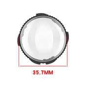 For Insta360 X4 Rotating Optical Tempered Glass Lens Guard Protective Cover(Black)