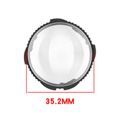For Insta360 X4 Rotating Optical Tempered Glass Lens Guard Protective Cover(Black)