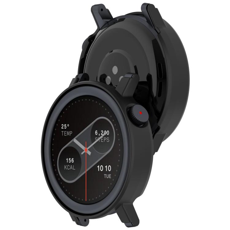 For CMF Watch 3 Pro Half Coverage Hollowed PC Watch Protective Cover(Black)