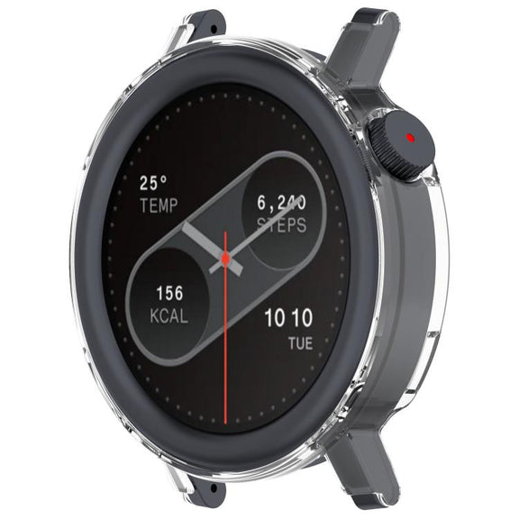For CMF Watch 3 Pro Half Coverage Hollowed PC Watch Protective Cover(Transparent)