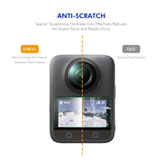 For DJI Osmo 360 2pcs ENKAY Hat-Prince 0.2mm 9H Tempered Glass Screen Protector Watch Film