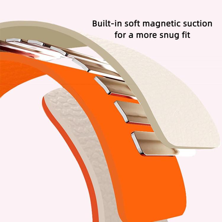 For Xiaomi Smart Band 9 Pro / Redmi Watch 5 Lychee Texture Soft Magnetic Silicone Watch Band(Gray)