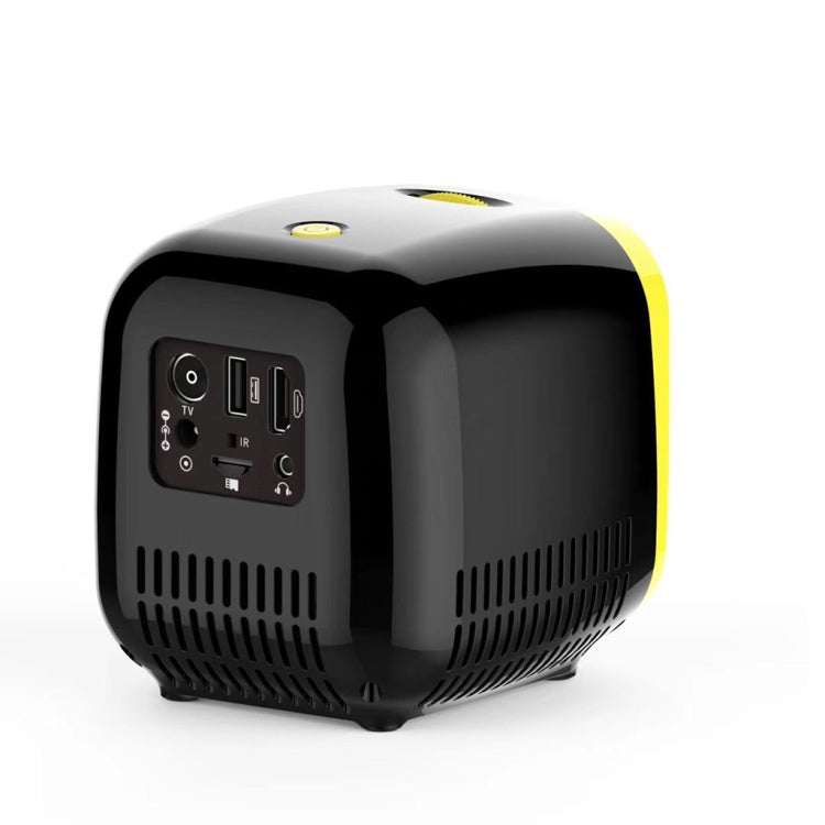 L1 Children Projector Mini Mini LED Portable Home Speaker Projector, US Plug(Black)