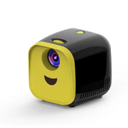 L1 Children Projector Mini LED Portable Home Speaker Projector, UK Plug(Black)