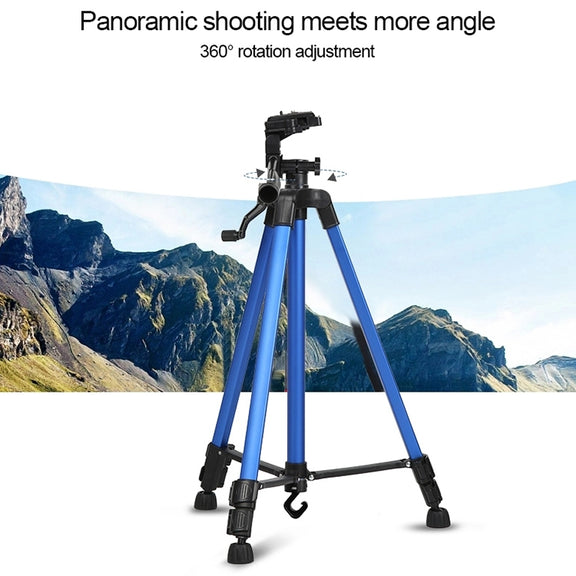 Portable Phone Live Selfie 3366 Tripod Stand DV SLR Camera Self-timer Full Light Bracket(Silver)