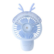 Desktop Folding Spray Mini Fan Cartoon Humidification Water Jet Fan(Blue)