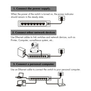 Mini 8Port 10/100Mbps Fast Ethernet Switch