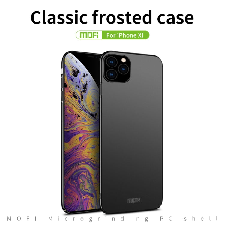 For iPhone 11 Pro MOFI Frosted PC Ultra-thin Hard Case (Gold)