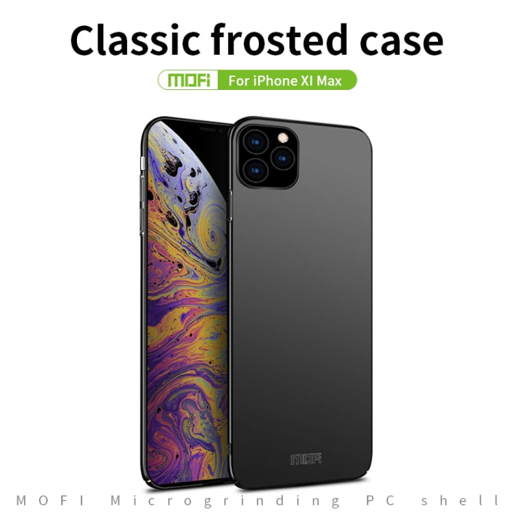 For iPhone 11 Pro Max MOFI Frosted PC Ultra-thin Hard Case (Blue)
