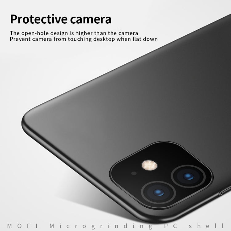For iPhone 11 MOFI Frosted PC Ultra-thin Hard Case (Blue)