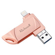 Richwell DXZ65 USB Flash Disk 32G 3 in 1 Micro USB + 8 Pin + USB 3.0 Compatible IPhone & IOS(Rose Gold) - U Disk & Card Reader by Richwell | Online Shopping South Africa | PMC TechLife | Buy Now Pay Later Mobicred