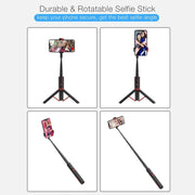 M18 Portable Selfie Stick Remote Control Mobile Phone Holder(Red)