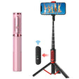 M18 Portable Selfie Stick Remote Control Mobile Phone Holder(Pink) - Selfie Sticks by PMC TechLife | Online Shopping South Africa | PMC TechLife | Buy Now Pay Later Mobicred