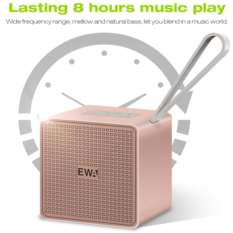 EWA A105 High Hidelity Bluetooth Speaker, Small Size High  Power Bass, TWS Bluetooth Technology Support TF(Rose Gold)
