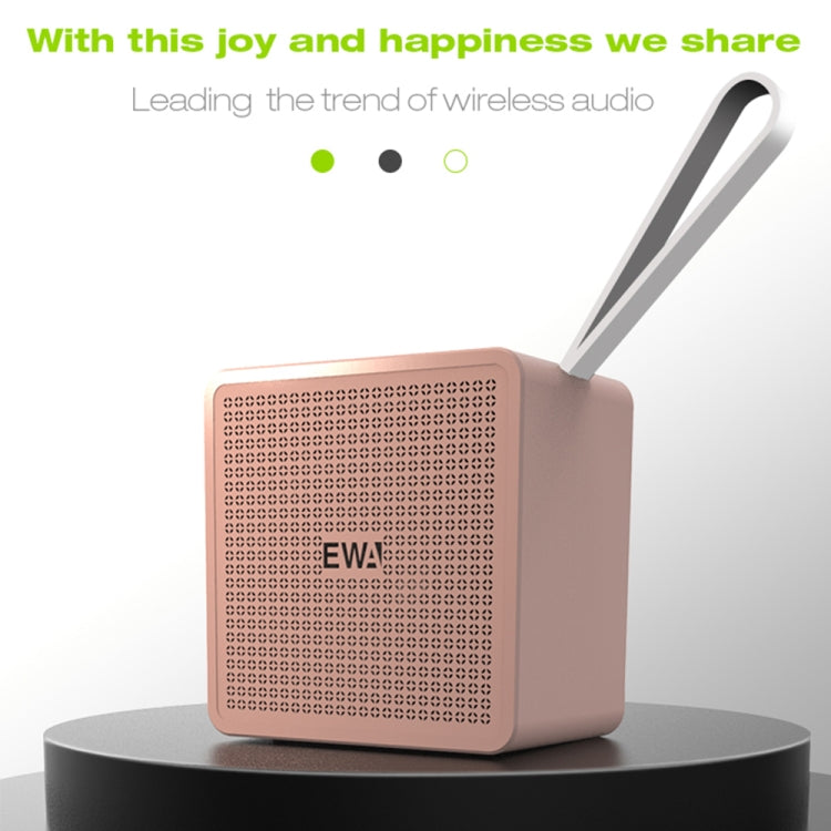 EWA A105 High Hidelity Bluetooth Speaker, Small Size High  Power Bass, TWS Bluetooth Technology Support TF(Gold)