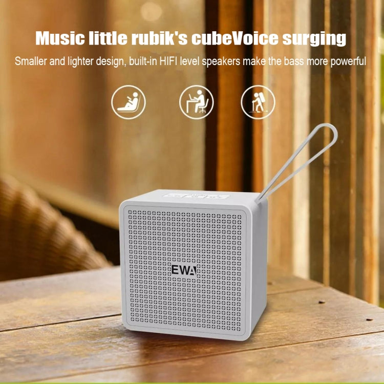 EWA A105 High Hidelity Bluetooth Speaker, Small Size High  Power Bass, TWS Bluetooth Technology Support TF(Blue)
