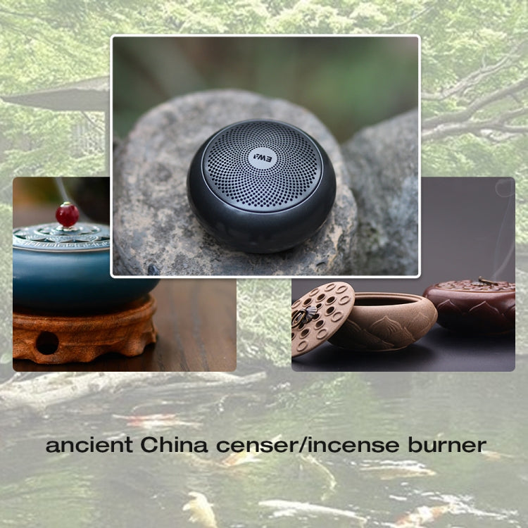 EWA A110mini High Hidelity Bluetooth Speaker Small Size High Power Bass, TWS Bluetooth Technology, Support TF(Silver)