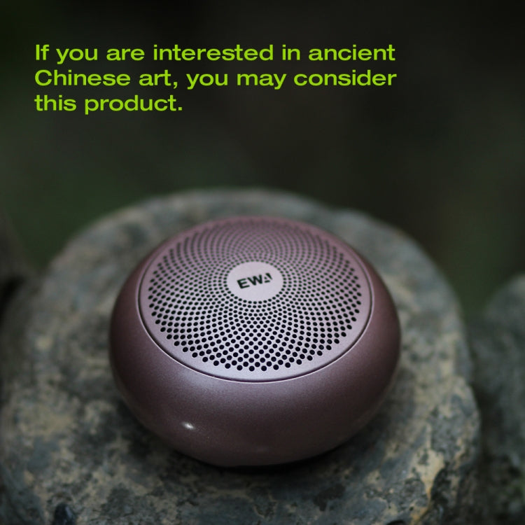 EWA A110mini High Hidelity Bluetooth Speaker Small Size High Power Bass, TWS Bluetooth Technology, Support TF(Silver)
